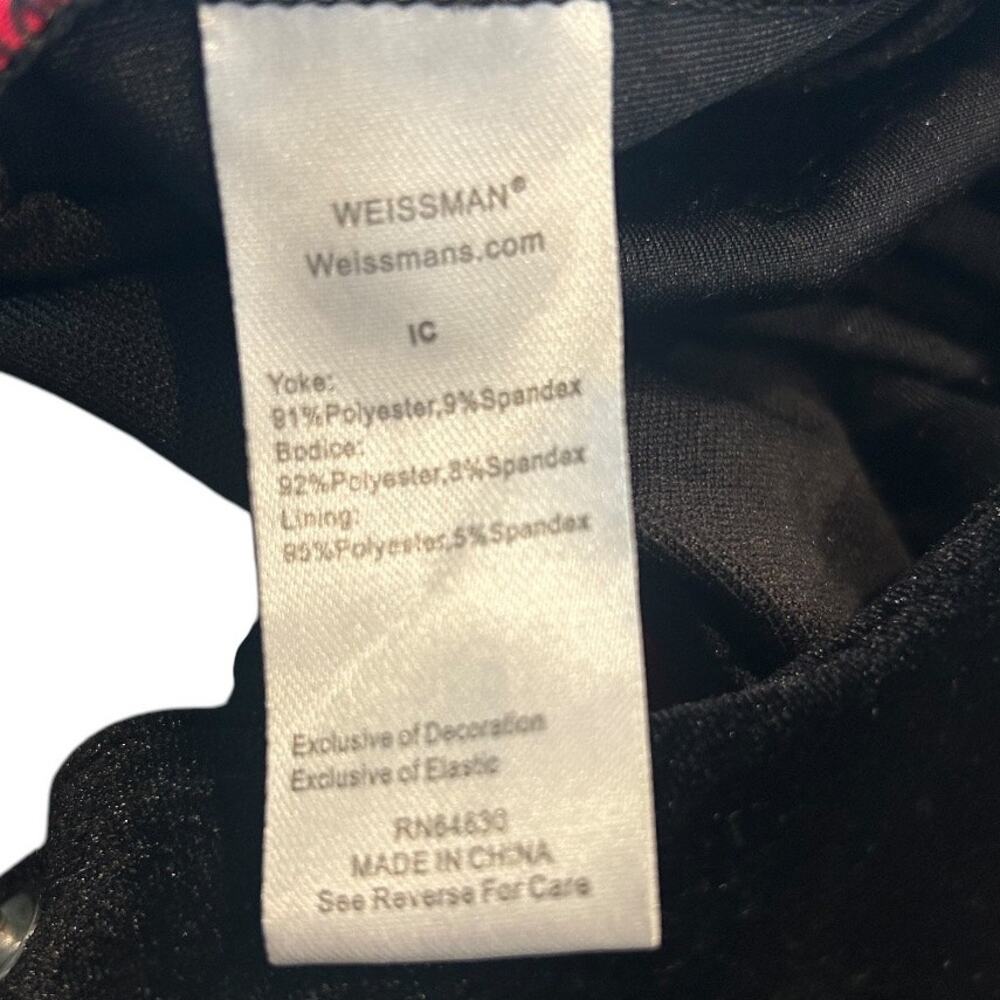 NEW Kaboom Pow 17648 Weissman Showtime Red, Black Sequin Unitard Size 1C / 8-10 - Picture 6 of 7